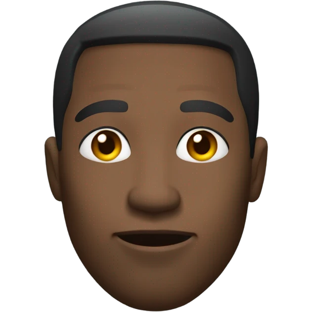 Cool African-American guy raising his eyebrows emoji