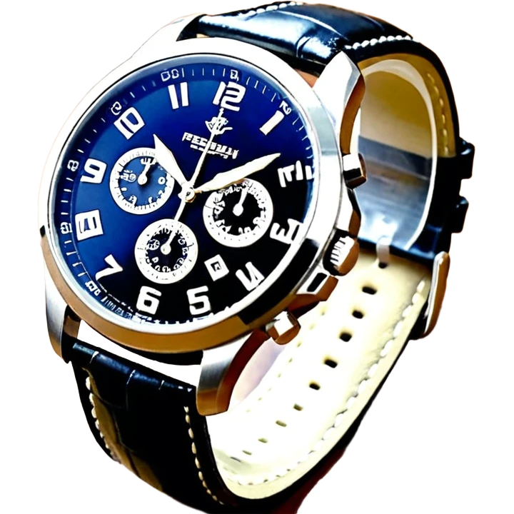 Чёрные наручные часы emoji