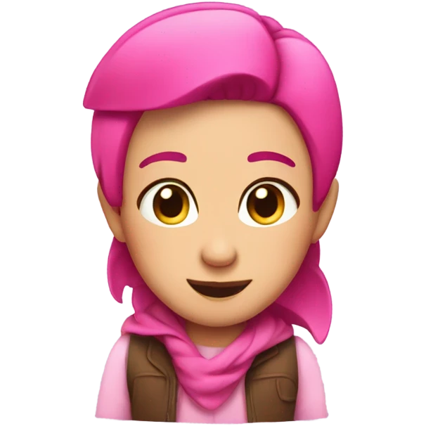 blushing with pink hears emoji