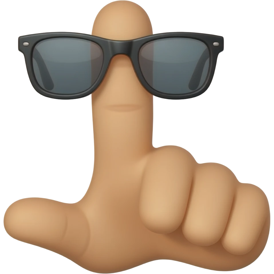 🖕😎 emoji not human emoji