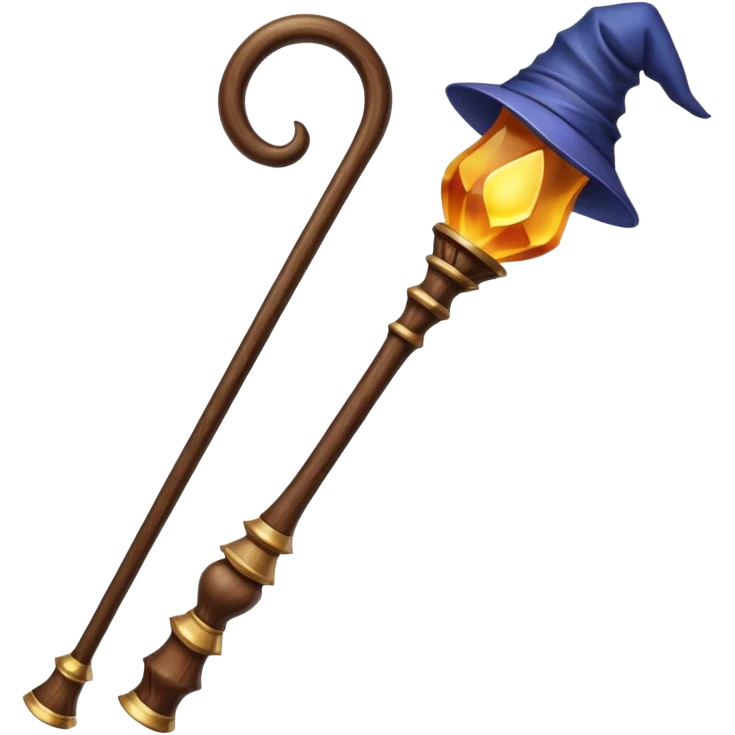 black mage cane emoji
