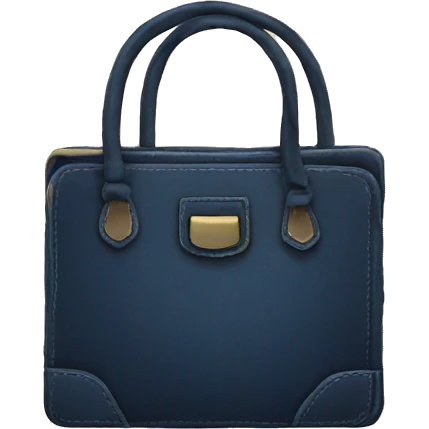 vintage bag with book dark blue emoji
