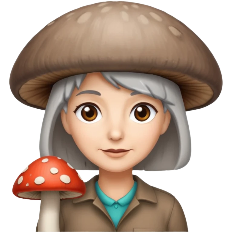 🍄‍🟫+👩🏻‍🦳 emoji