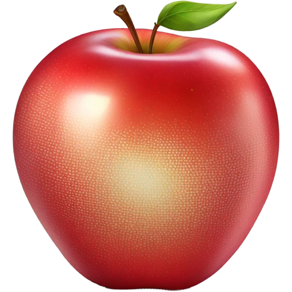 Apple red with beauty face emoji