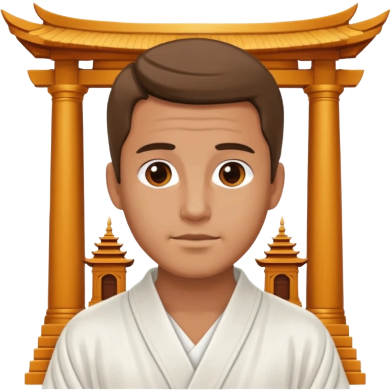 Man at temple emoji
