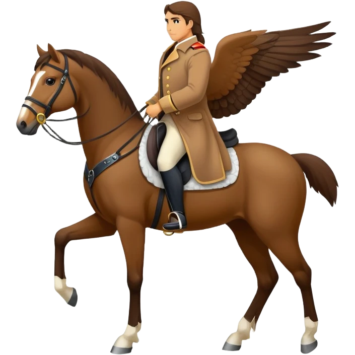 horse with a falcon emoji