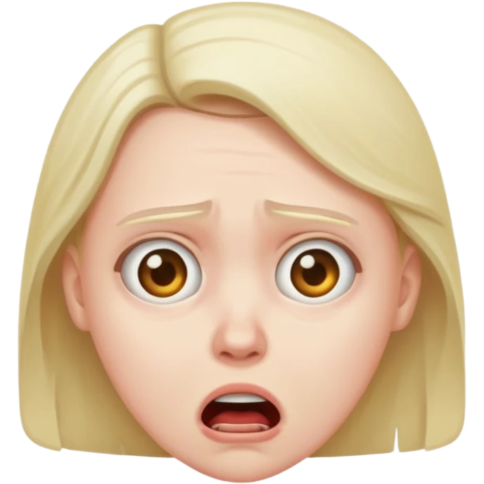 scared and disgust emoji