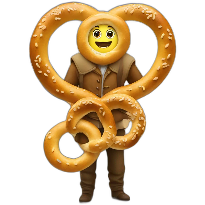 alsacian with a bretzel emoji