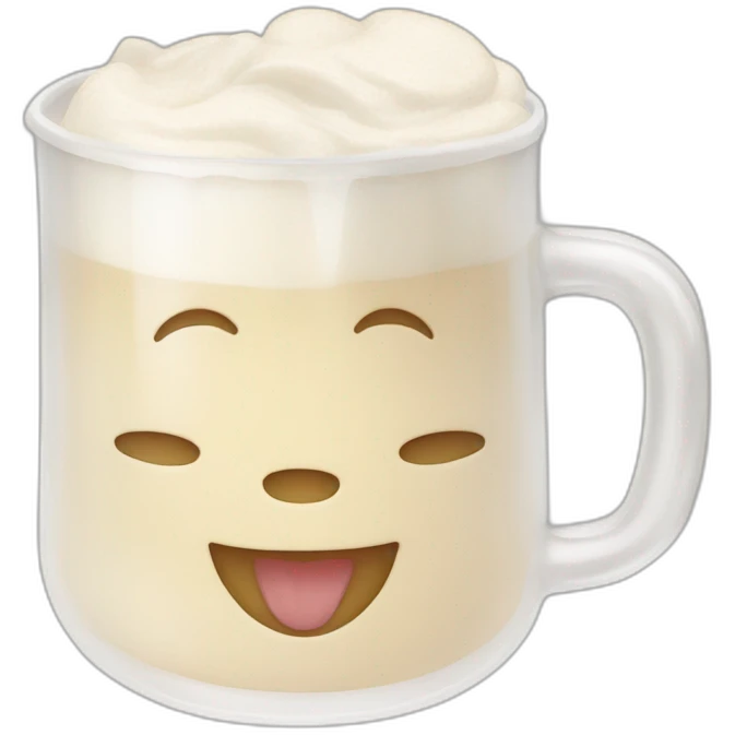 Chat qui boit du lait emoji