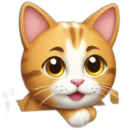 cat from gift box emoji