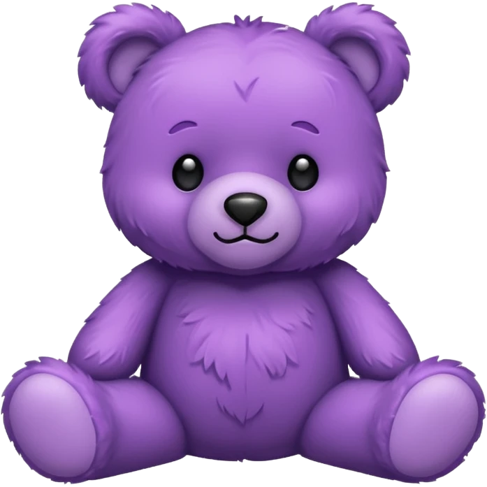 Purple teddy  emoji