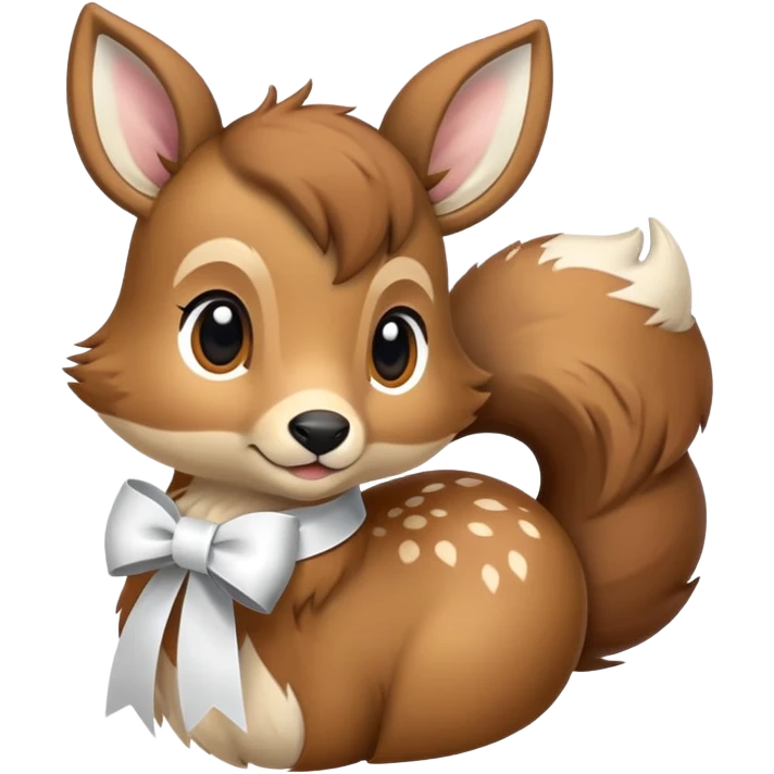 Biche + ruban emoji