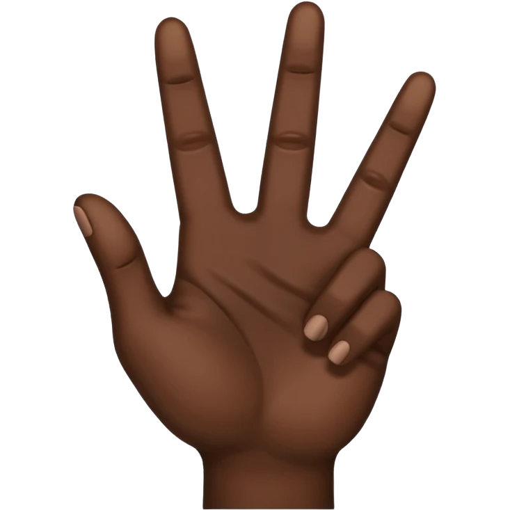 Yvl handsign emoji black hand  emoji