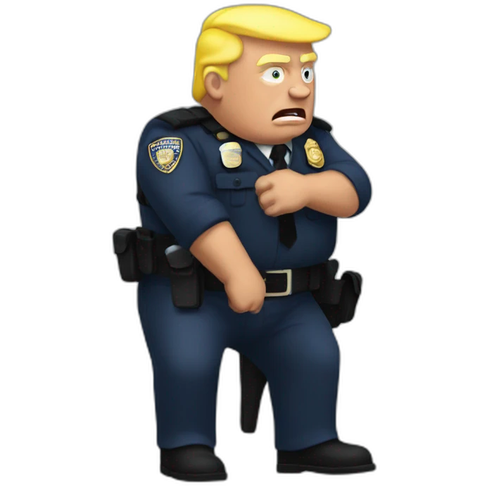 trump-getting-arrested emoji