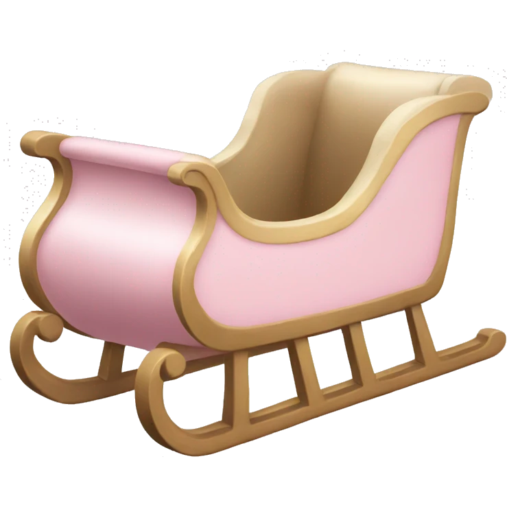 light pink sleigh emoji