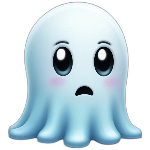 cute sad ghost banned emoji