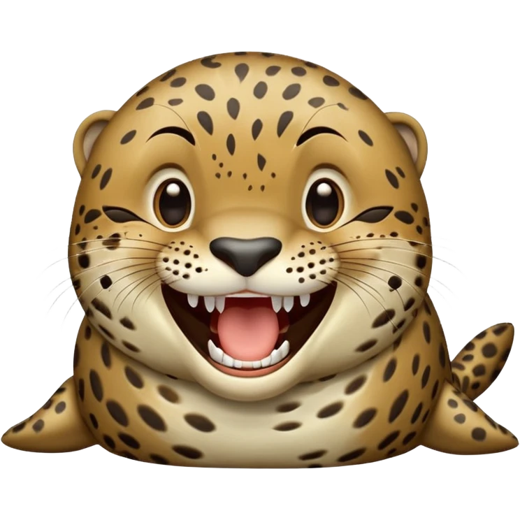 Seal leopard laugh emoji