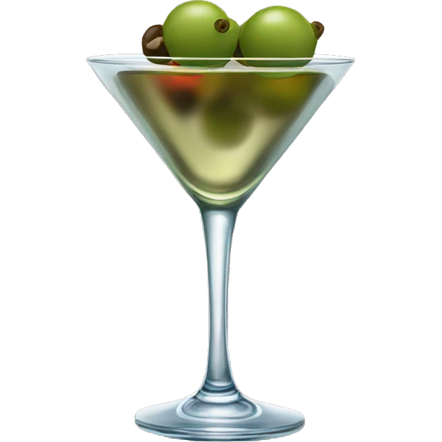 Martini with 3 olives  emoji