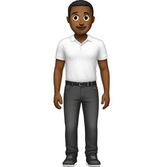 a white had full body  emoji