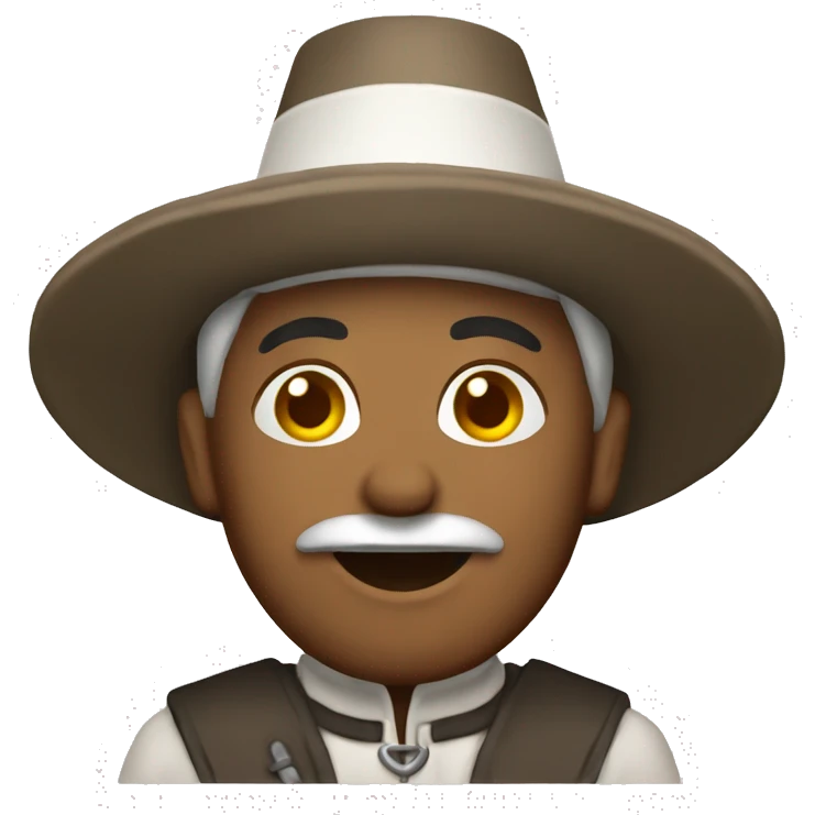 Thanksgiving white pilgrim emoji