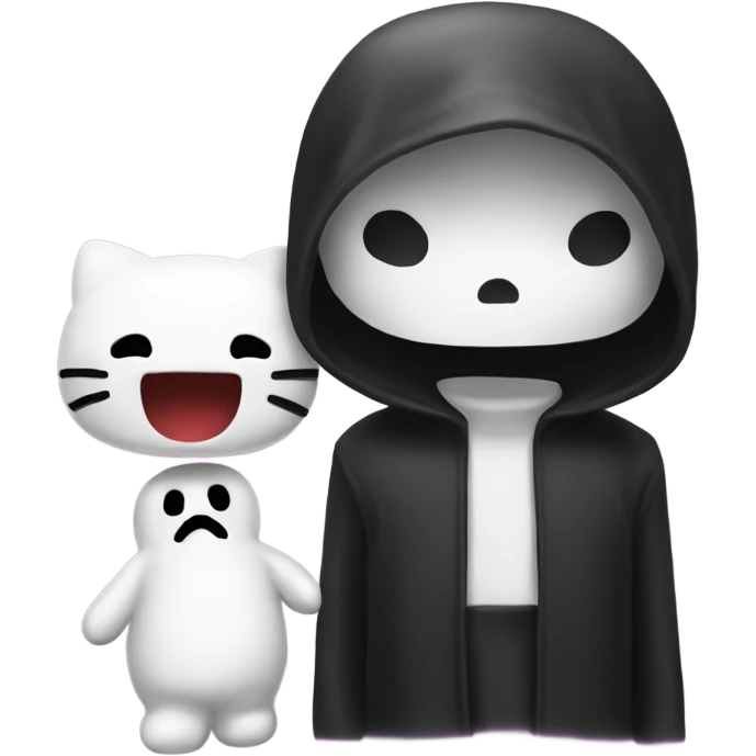 Hello kitty and ghostface  emoji