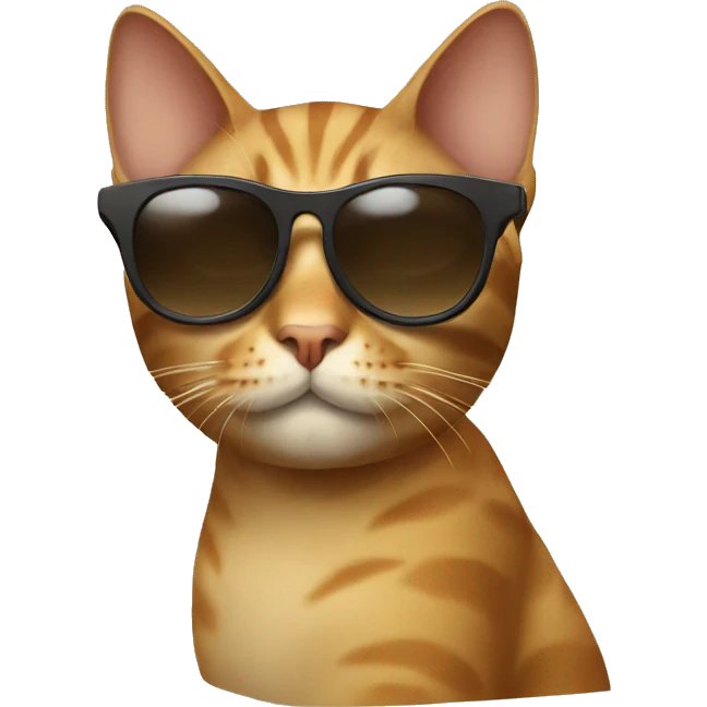 Cat with sunglasses emoji