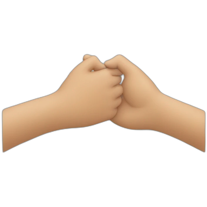 Two hand holding each others hand emoji