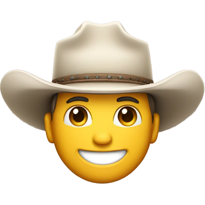 cowboy grinning face emoji