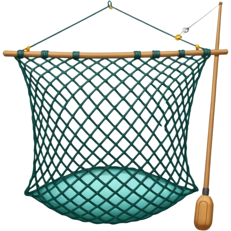 Fishing net a square net emoji