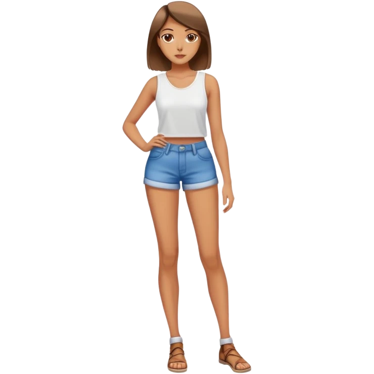 pretty girl legs spread  sfw emoji