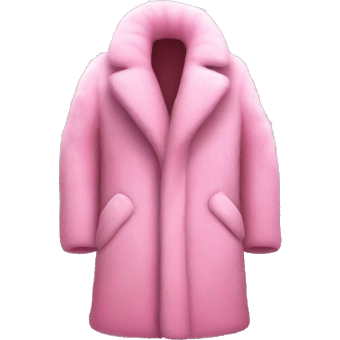 Luxurious Pink fur coat emoji
