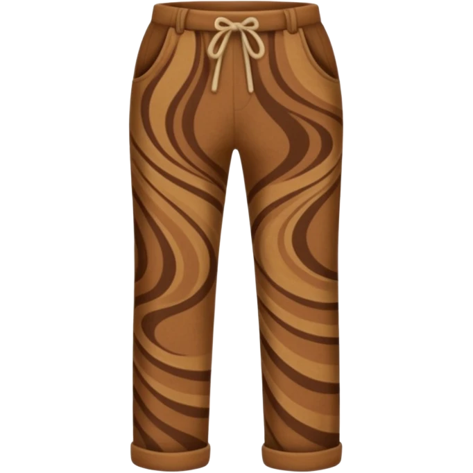 Brown swirled pants emoji