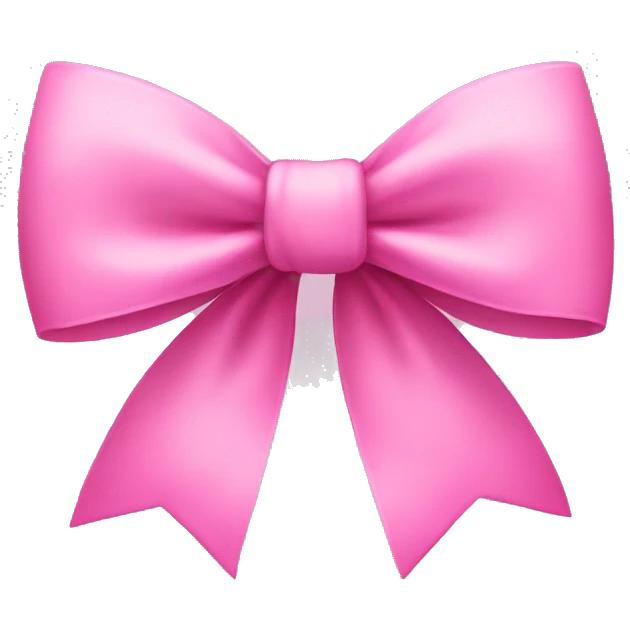 Pink bow emoji