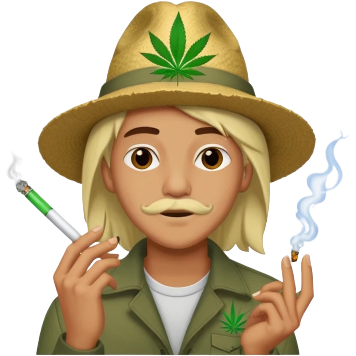 Xavien smoking weed emoji