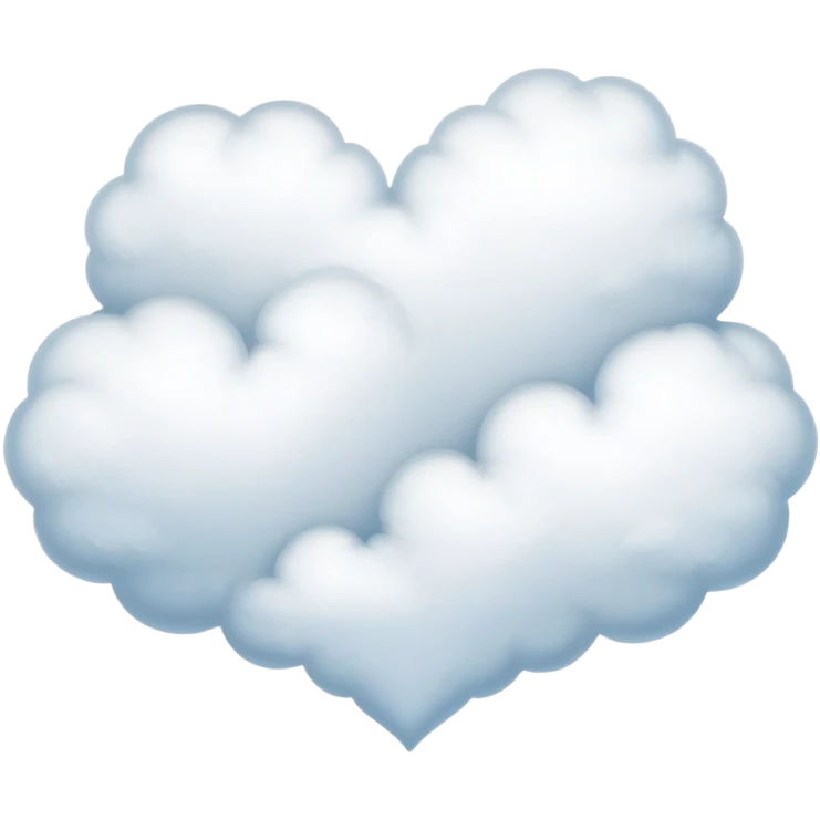 heart shaped cloud emoji