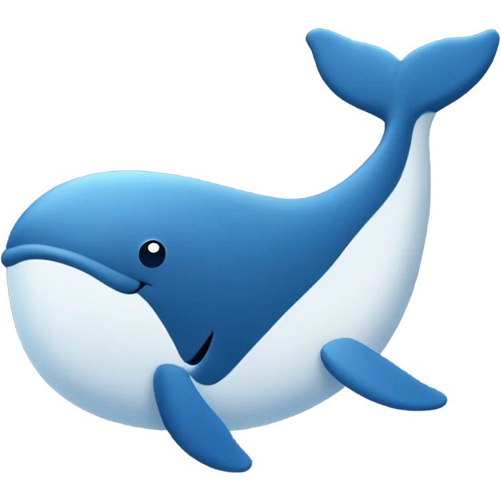 "Design a classic whale emoji." emoji