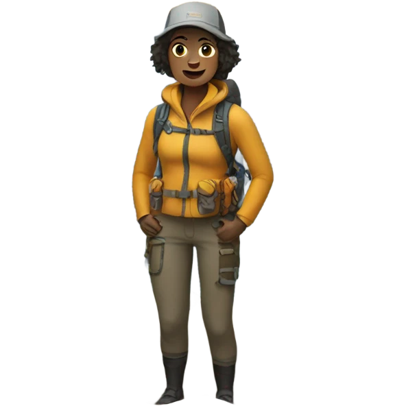 Woman in montain  emoji