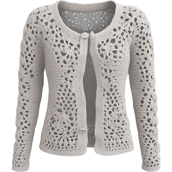 Crochet lace cardigan  emoji