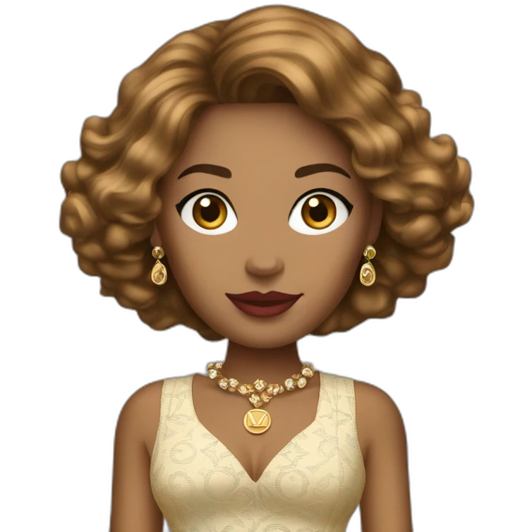louis vuitton fancy woman emoji