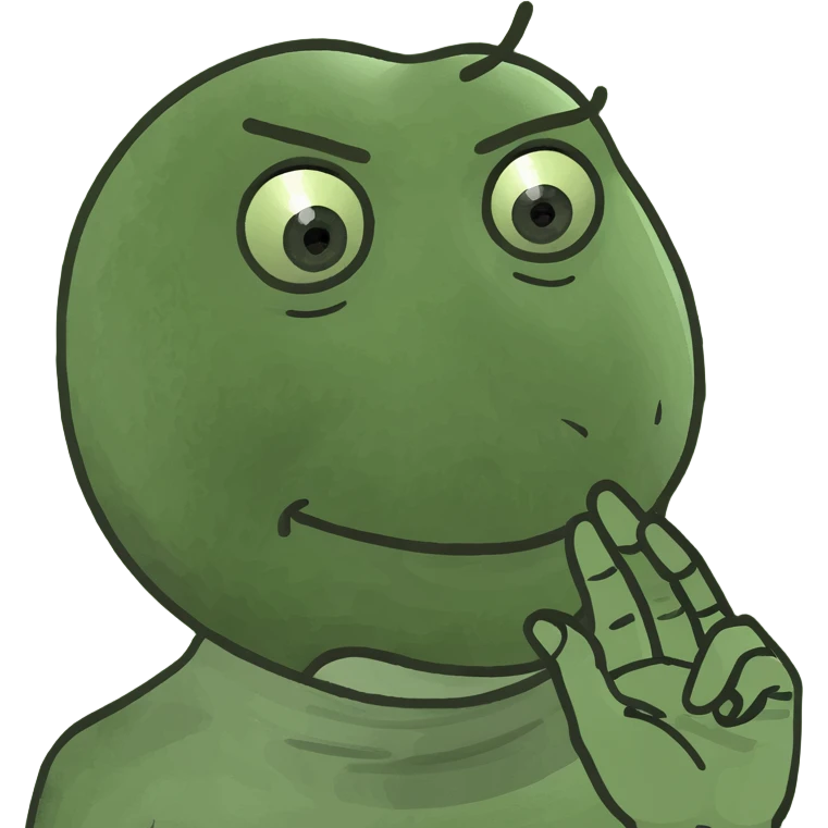 The sad face with the hand emoji