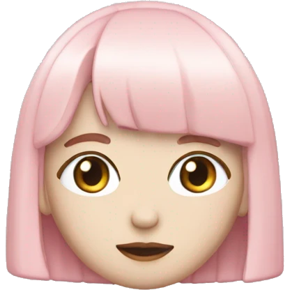 pastel pink lisa k-pop emoji