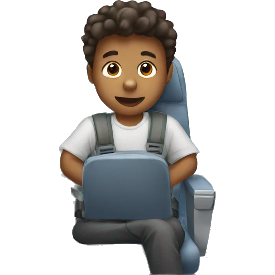 boy in the airplane emoji