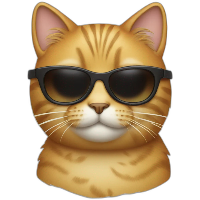 Cat with sunglasses emoji
