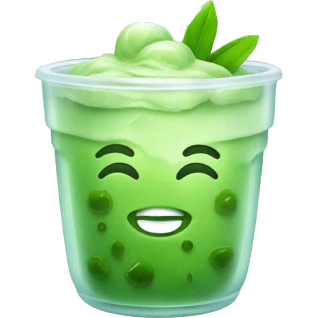 Iced matcha  emoji