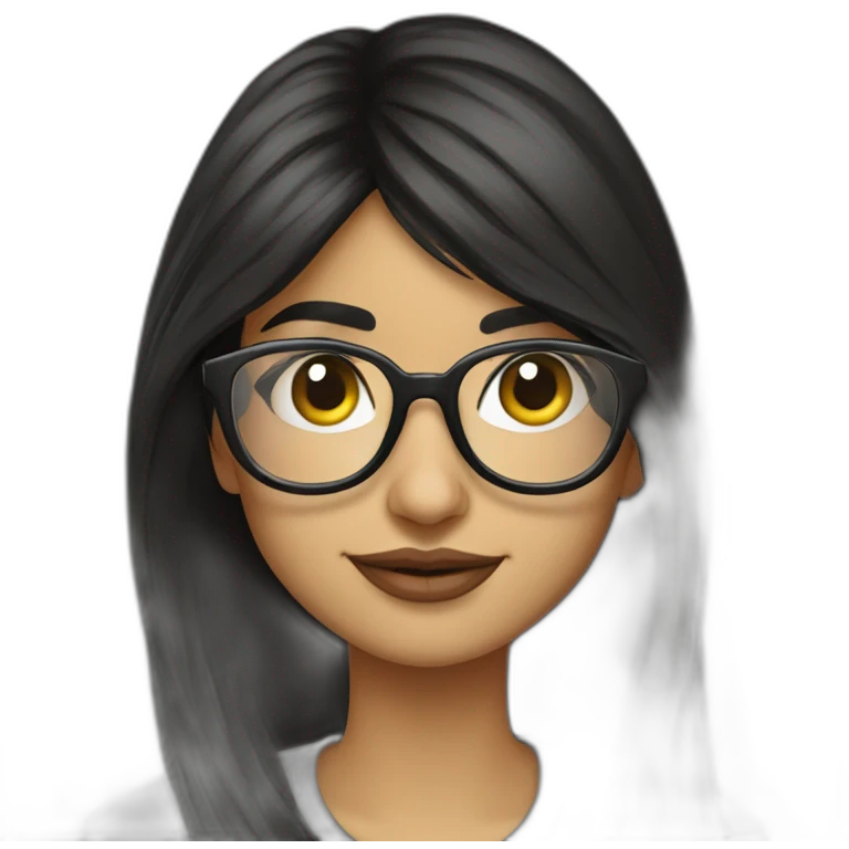 Mia khalifa with glasses emoji