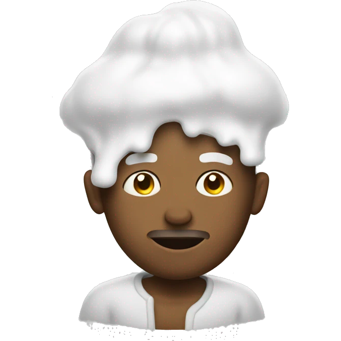 man covered in milk emoji