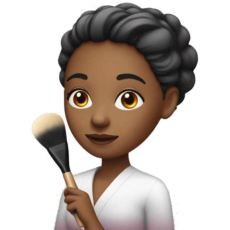 Woman Holding Makeup Brush emoji