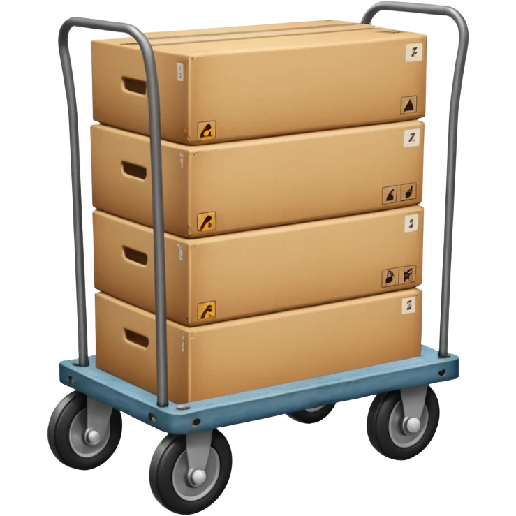 Furniture Dolly – with a sofa or boxes stacked on it emoji