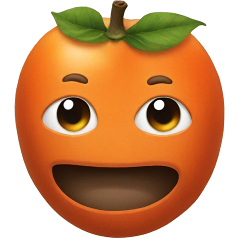 persimmon emoji