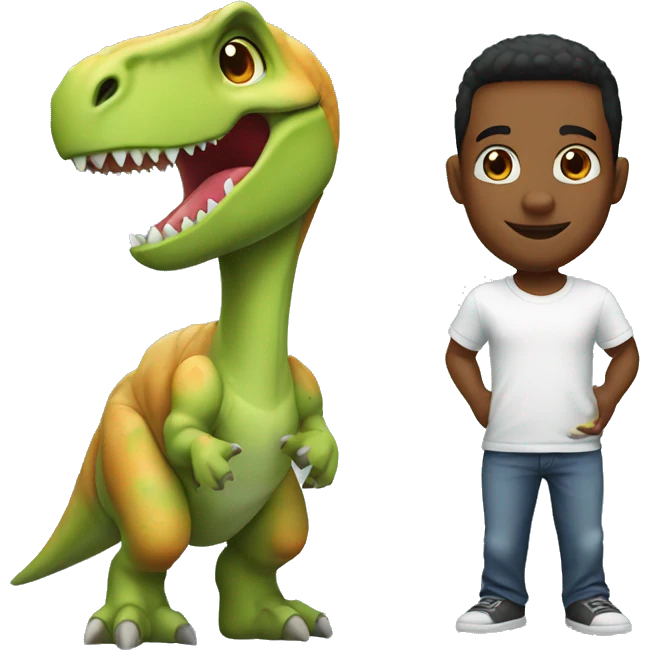 dinosaur with jordan shirt emoji